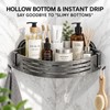 2 PCS Corner Shower Caddy Suction Cup with Hooks, No-Drilling