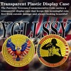 YGLLSSY 1 Pcs Military Challenge Coin Eagle Flag Salute Veterans