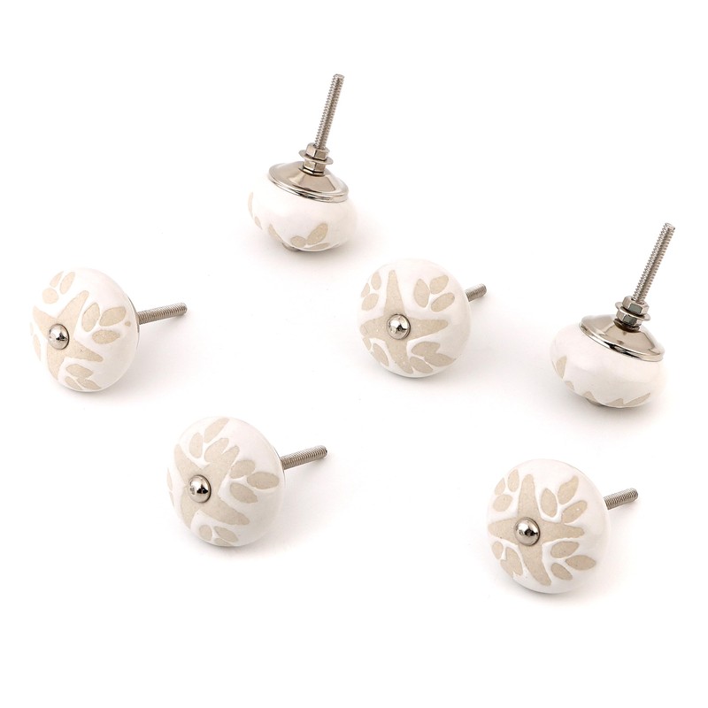 Set of 12 Ceramic Knobs Decorative Knobs for Home Kitchen