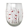 Banberry Designs Cardinal Stemless Wine Glasses - Cardinals Perched on