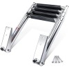 Amarine Made Boat Ladder 4 Step Stainless Steel Telescoping Ladder