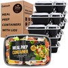 Glotoch 10 Pack 32OZ Meal Prep Containers Reusable Microwave Safe,Extra