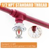 5pc Fire Sprinkler Head & Wrench, Pendent Type 155℉ (68°C)