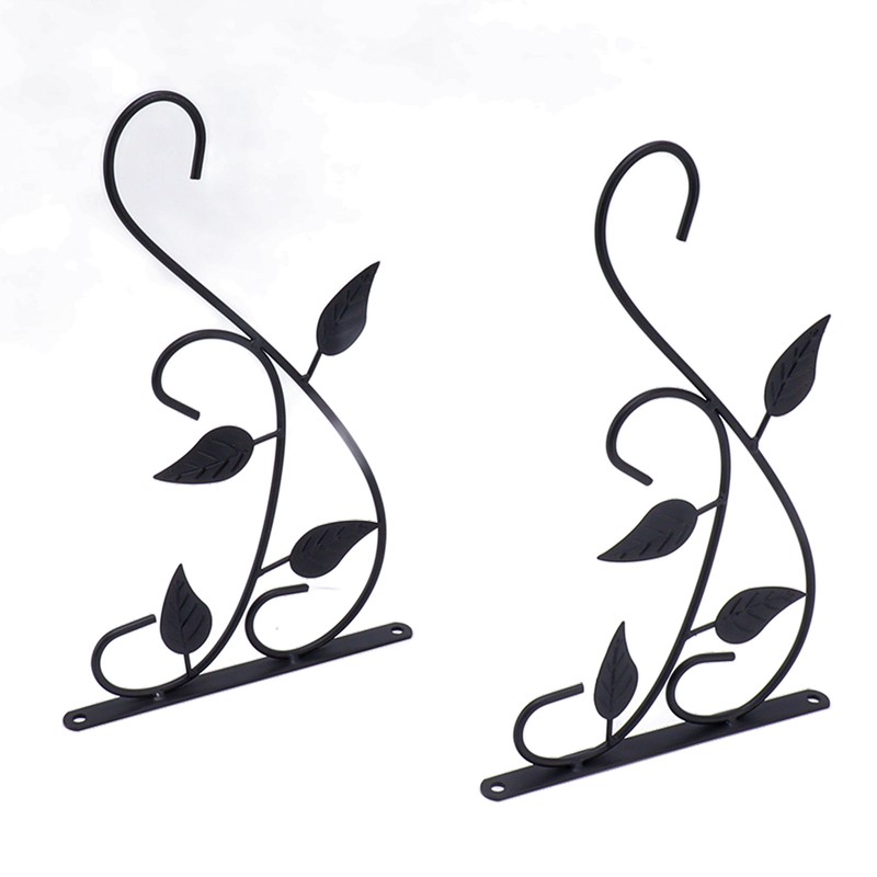 2pcs Hanging Plant Bracket Heavy Duty Rust Resistant Durable Iron