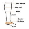 Extra Wide Comfort Fit Athletic Quarter Socks (Pack of 3)