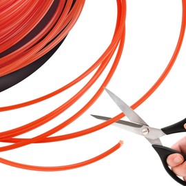 Forever Speed Grass Trimmer Line, Trimmer Wire for Weed Trimmings Thread Lawn Trimmer Nylon Thread 5-edge Diameter 2.8 mm x 100 meters - Orange