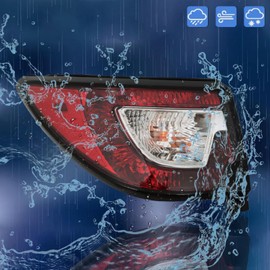 Julypanda Rear Bumper Tail Lights for 2013-2017 Chevy Traverse Pair of LH+RH Replacement OE Style Red Brake Lights with Bulbs