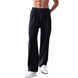 maytopia Men's Athletic Workout Sweatpants, Training Pants (US, Alpha, Small, Regular, Regular, Black)