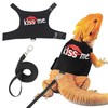 Agamino Bearded Dragon Leash and Harness, Adjustable Lizard Reptiles Harness