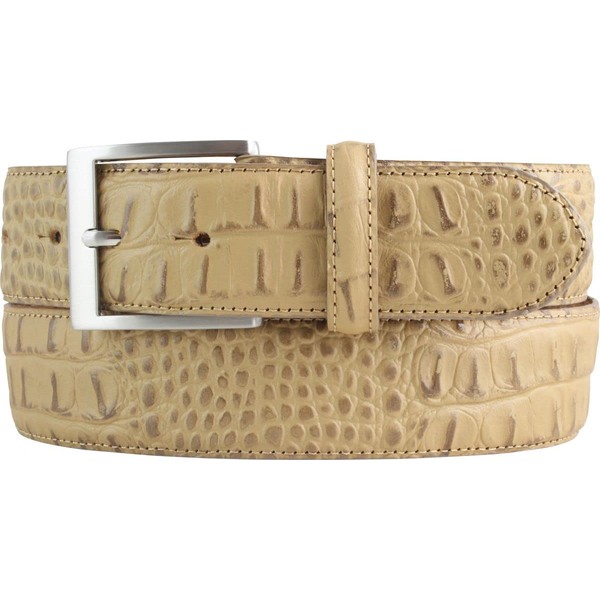 BELTINGER Belt with Crocodile Embossed 4 cm Leather Belt for