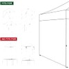 Eurmax USA Full Zippered Walls for 8x12 Easy Pop Up