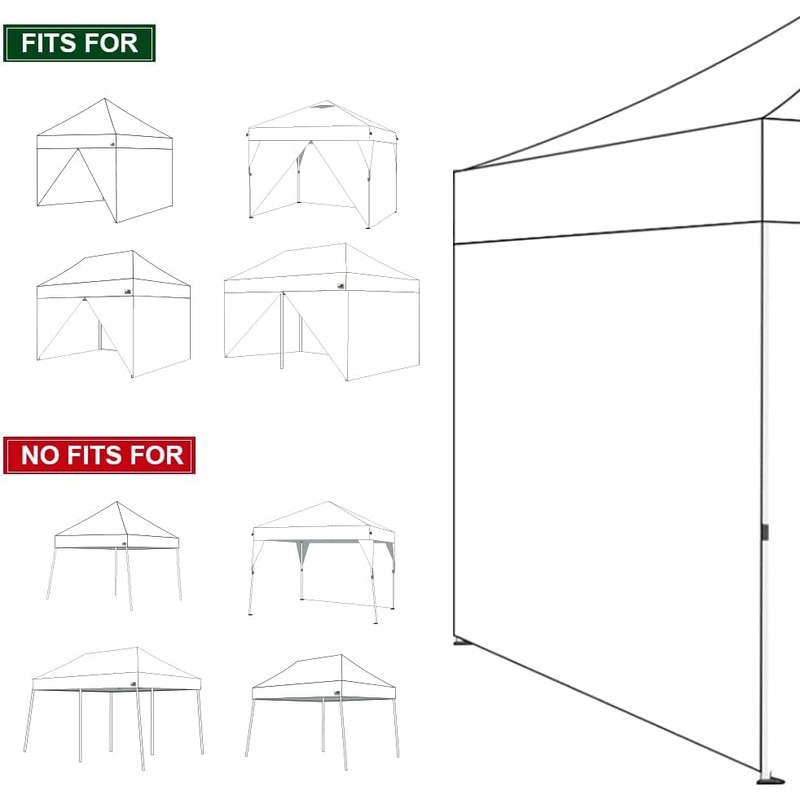 Eurmax USA Full Zippered Walls for 8x12 Easy Pop Up