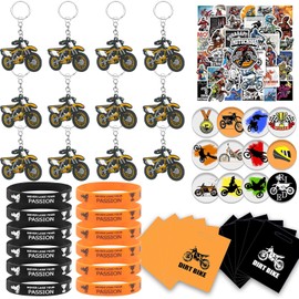 98 unidades de llaveros de silicona para motos de cross, bolsas de regalo para fiestas o clubes de cross, regalo para fiestas de cumpleaños de niño o hombre