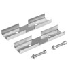 6 Sets 1"x 1"x 1" Square Tube Fittings, Stainless Steel