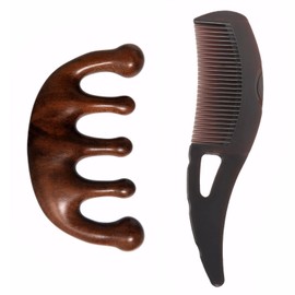 2 Stück Kopfhaut Kamm,Hohle Zähne Schuppenkamm,Dandruff Comb,Scalp Comb für Schuppen Auf Der Kopfhaut,Massage Haarkamm,für Unisex,Outdoor-Enthusiasten,Reisende,Lindert Juckreiz auf der Kopfhaut