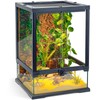 360° Clear View 12 Gallon 18x12.6x12.6 Glass Reptile Terrarium Suitable