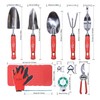 Wellmax Garden Tools Set of 12 with Gardening Gloves, Pruning