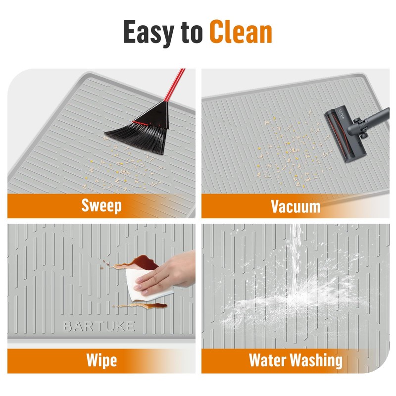 Silicone Cat Litter Box Mat 32"x 22" Extra Large Cat