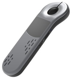 ZOZVO Air Mouse Bluetooth Rechargeable Presenter with Touchpad, Remote Control for PowerPoint/Keynote/TikTok/Camera/Kindle App, Applicable for PC/iOS/Android (Silver)