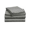 Ev Dekor® Double Duvet Cover Set Hotel Quality Stripes Satin
