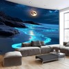 FENDROM 3D Fantasy Nature Sky Tapestry Stunningly Beautiful Moon Over