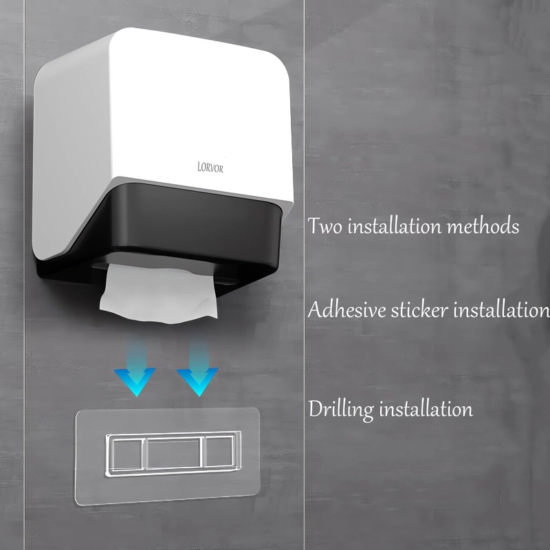 Small Waterproof Toilet Paper Holder for RV Boat TP Roll,
