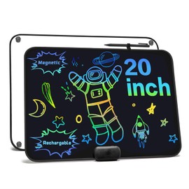 ROYALITA 20-Inch LCD Writing Tablet for Kids & Adults, Large Rechargeable Writing Board Doodle Board for Back to School, Birthday Gift, Built-in Magnets & Instant Erase Note Menu Board for Fridge