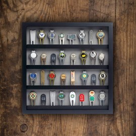 40 Golf Divot Tool Display with Acrylic Cover (Black)