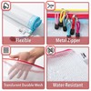 Mr. Pen- Plastic Mesh Zipper Pouch with Label Pocket, A4,