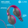 JLab JBuddies Studio 2 On-Ear Kids Wired Headphones, Grey/Pink, Toddler