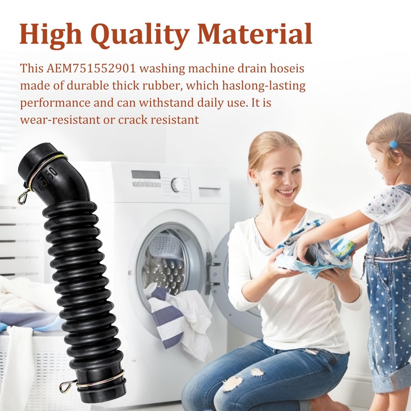 AEM75152901 Washer Drain Hose Drain Hose Assembly Fits For LG,
