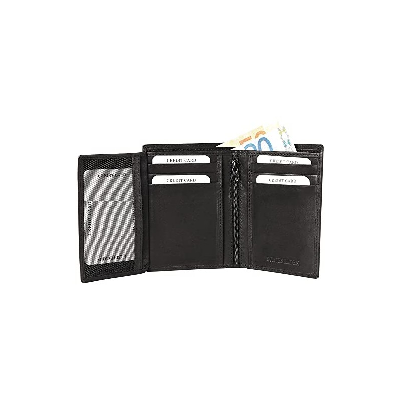 Excellanc 3000229 Men's Wallet Real Leather Landscape Format 12 x