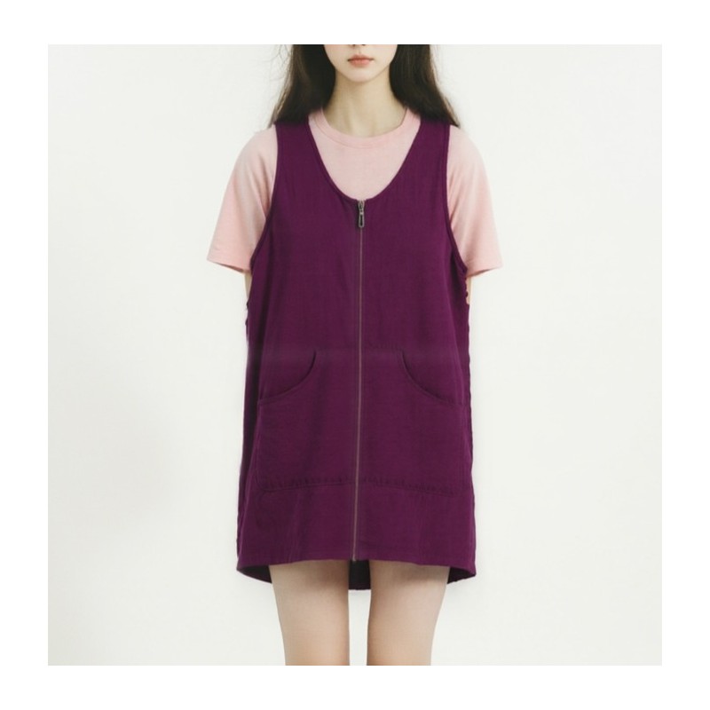 로사홈 조끼형 앞치마 FREE, 곤색, 1개 Rosa Home Vest-style Apron