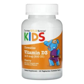 Vitamina D3 500 Ui Niños Sistema Inmune Masticable Sabor Cereza