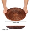 Geytetqi 10 Inch Premium Hand Weave Bamboo Paper Plate Holder