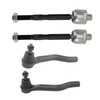 TRQ Front Inner & Outer Tie Rod Set Driver &
