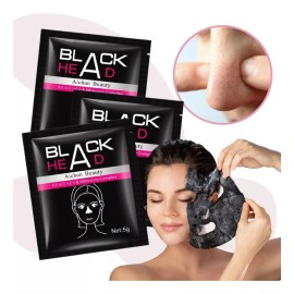 Universo en Linea Mascarilla facial para piel todo tipo de piel Universo en Linea Mascarilla Carbón Activado Mascarilla Negra Puntos Negros 6g y 6mL - 10 packs de 1 unidades