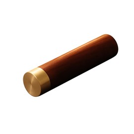 mordeco Wood Storage Tube, Portable Travel Container with Brass Caps, Handcrafted Wooden Capsule for Small Items