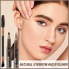 Boobeen 2pcs Waterproof Eyebrow Pen，Dual-Ended Eyeliner Microblading Eyebrow Pencil for