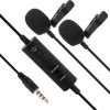 Lavalier Microphone Deep Noise Reduction Clip On Lapel Mic for
