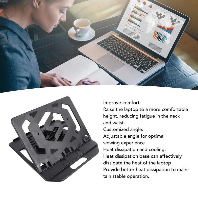 Notebook Cooling Base Plastic Angle Adjustable Portable Phone Stand Laptop