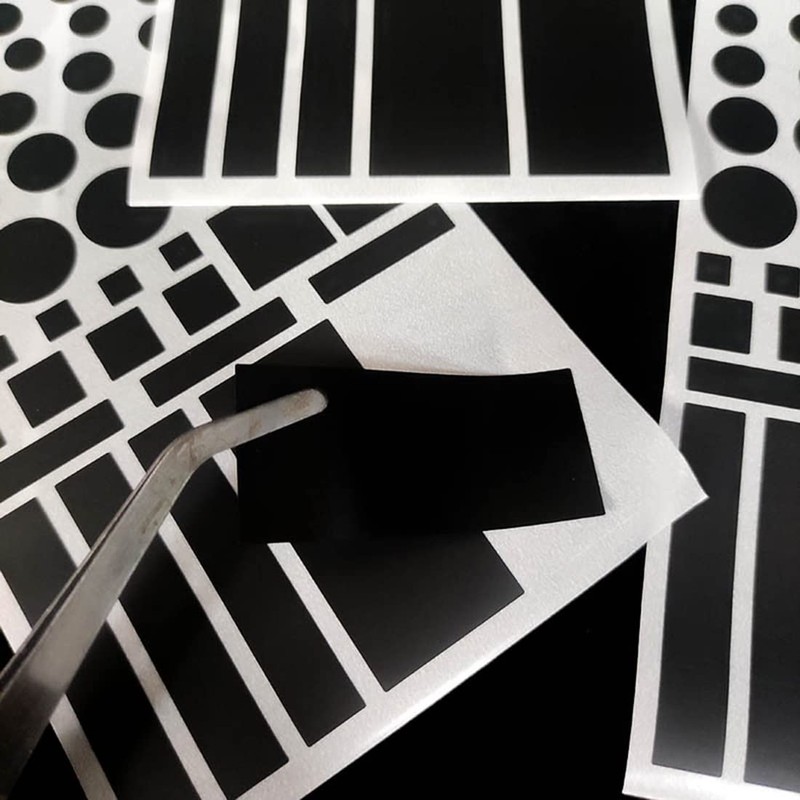 Buer Homie 4pcs Light Dimming Stickers Readable LED Shades，80%~100% Dimmable