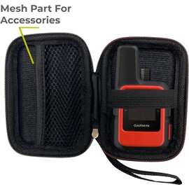 Agoz Hard Protective Carry Case Pouch for Garmin inReach Mini, Garmin InReach Mini 2 Hiking GPS Satellite Communicator (Purple)