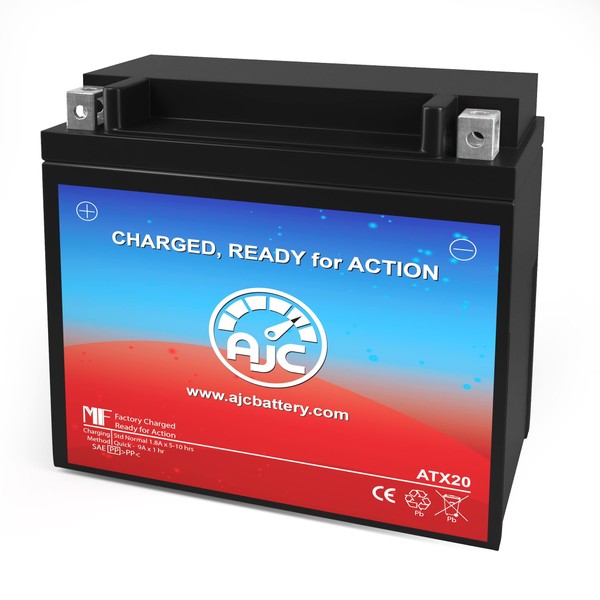 AJC Battery Compatible with Interstate FAYTX20H-BS Powersports Battery