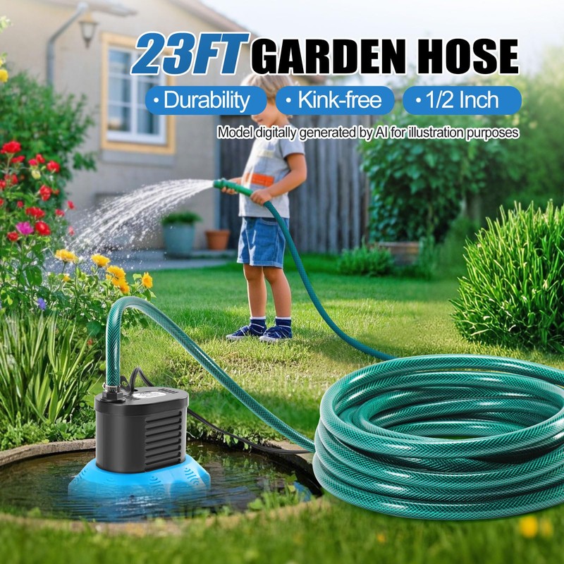FIDISP Pool Cover Pump, 850 GPH Pool Cover Pumps Above