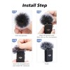 SUNMON Furry Mic Windscreen for DJI Mic, Furry Mic Cover