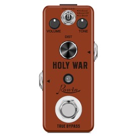 Rowin Distortion Guitar Effects Pedal Heavy Metal 3 Modes Effect Pedals for Electronic Guitar Bass Classic Holy War Metal Sound Mini Size