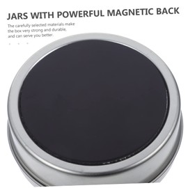 Ipetboom 3pcs Magnetic Spice Storage Containers Small Portable Jars for Refrigerator for Seasoning Condiments and Office Supplies Organization and Convenient Design