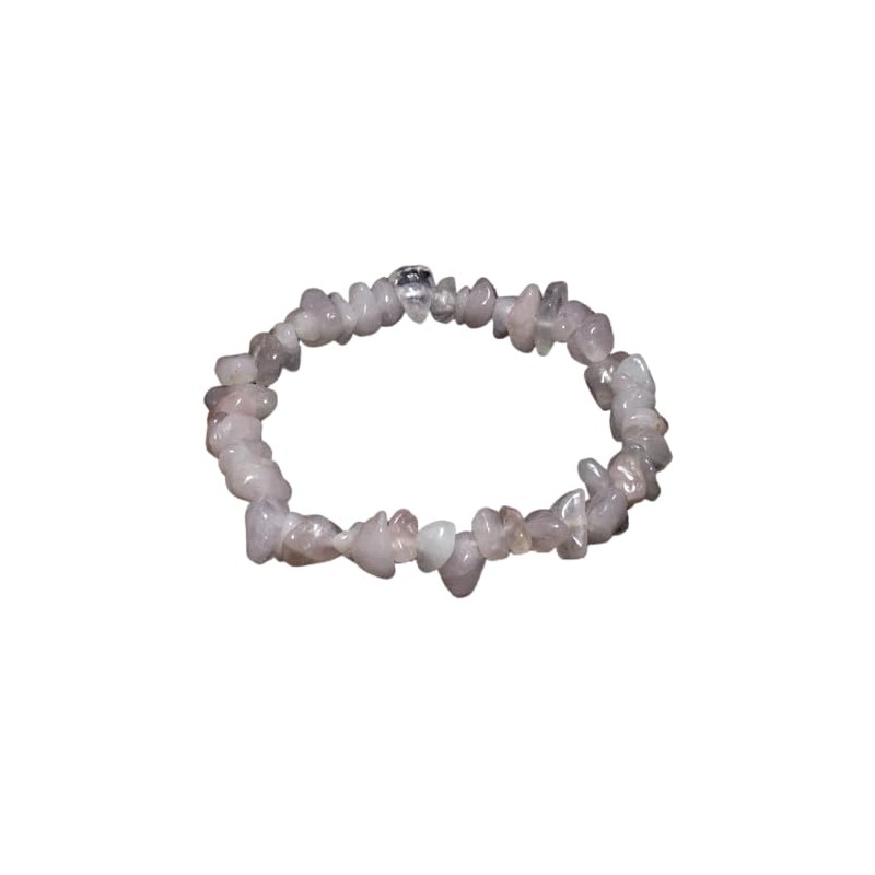 Rose Quartz Gemstone Chip Bracelet