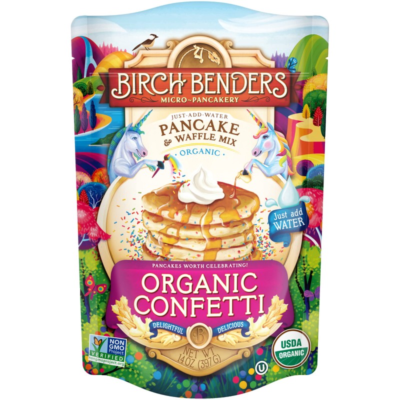 Birch Benders Organic Confetti Pancake and Waffles Mix, 14oz (Pack